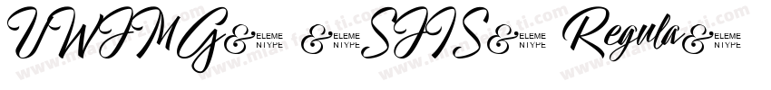 UWJMG3 (SJIS) Regula字体转换